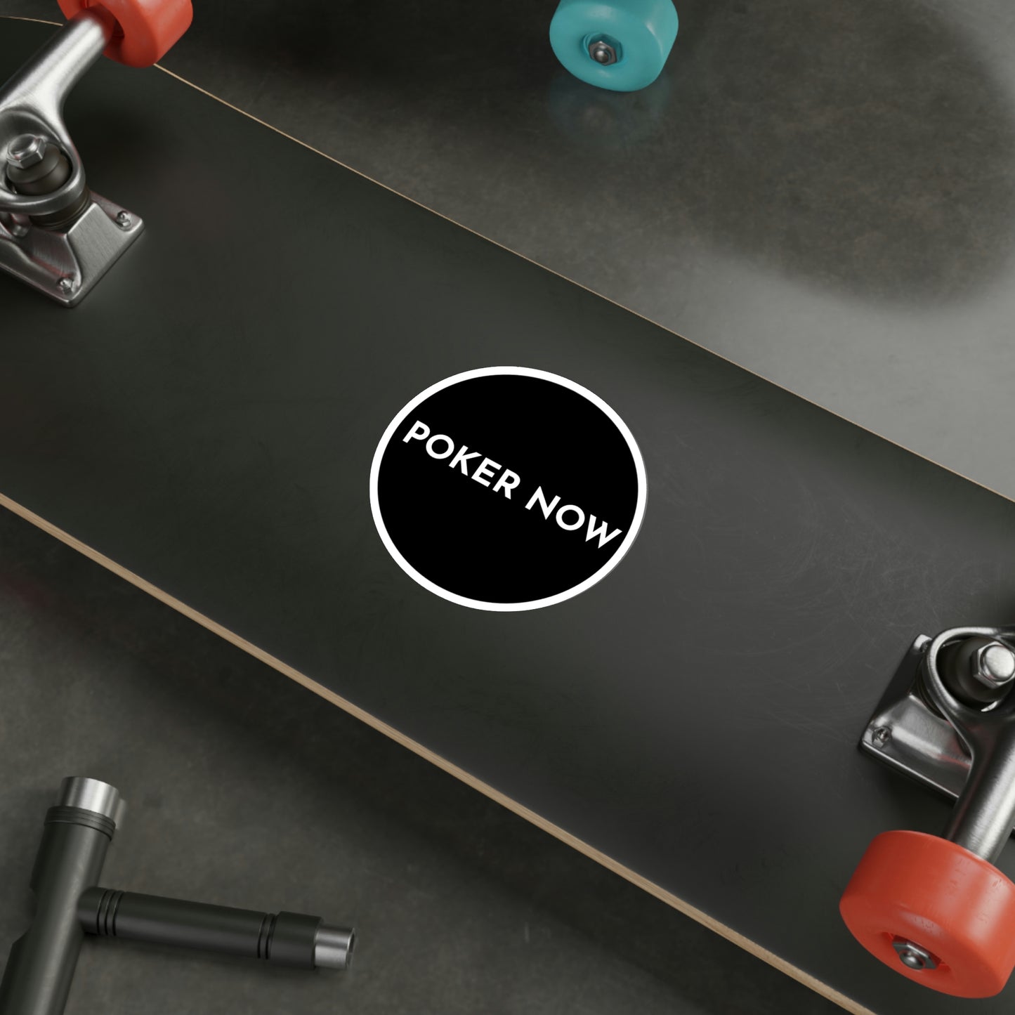 Die-Cut Poker Now Stickers